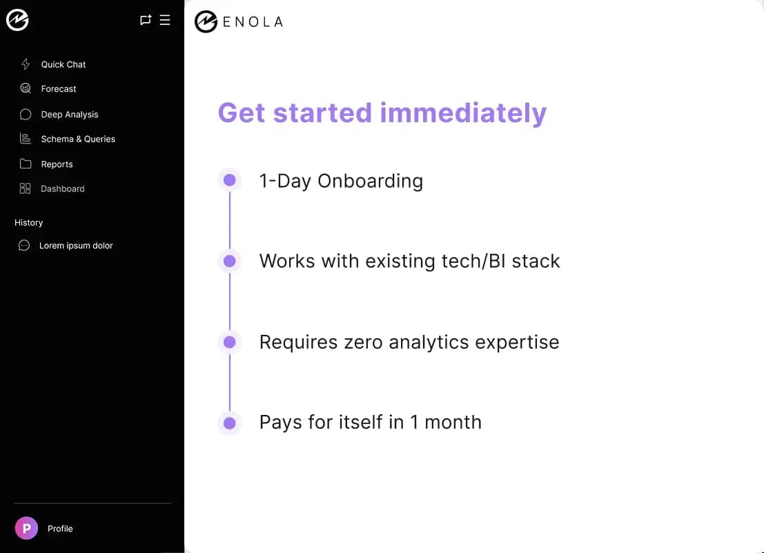 AskEnola Dashboard